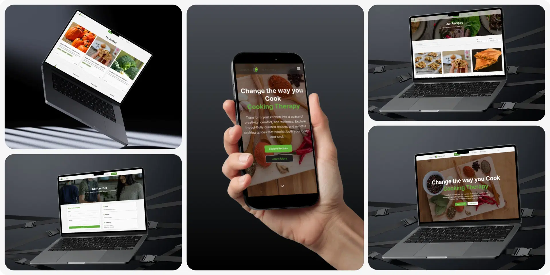 Cooking Therapist - (UI/UX and webapp) project screenshot