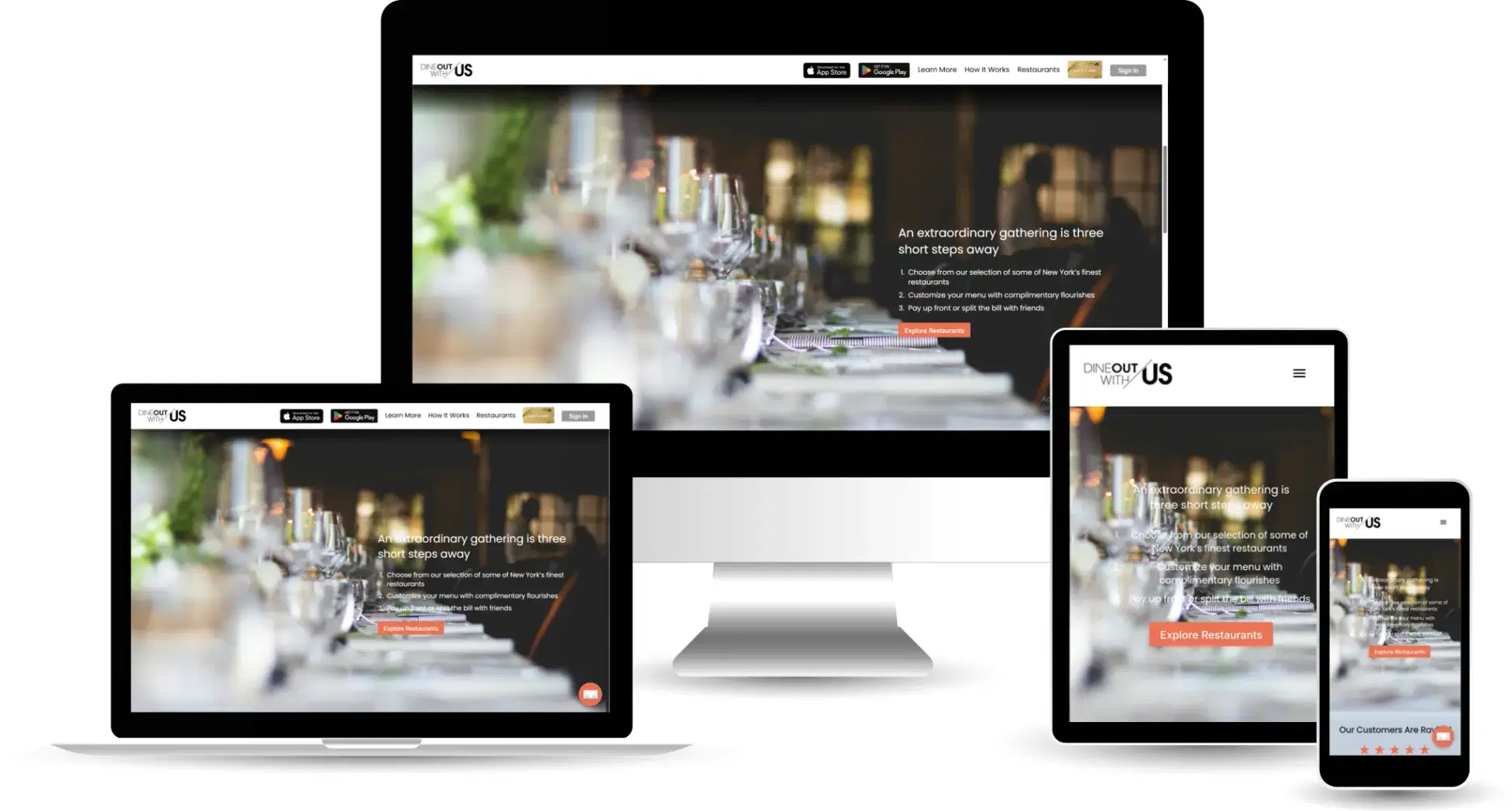 Dineoutwith.us – Hospitality Platform