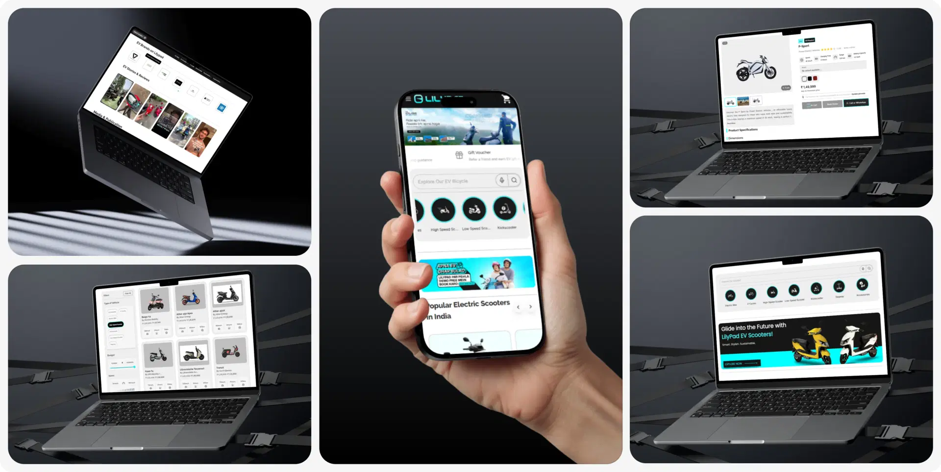 Lilypad - EV Two-Wheeler E-Commerce & Community Platform project screenshot
